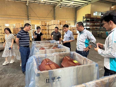 Kubota liðið frá Tælandi heimsótti verksmiðjuna til að skoða og prófa landbún...